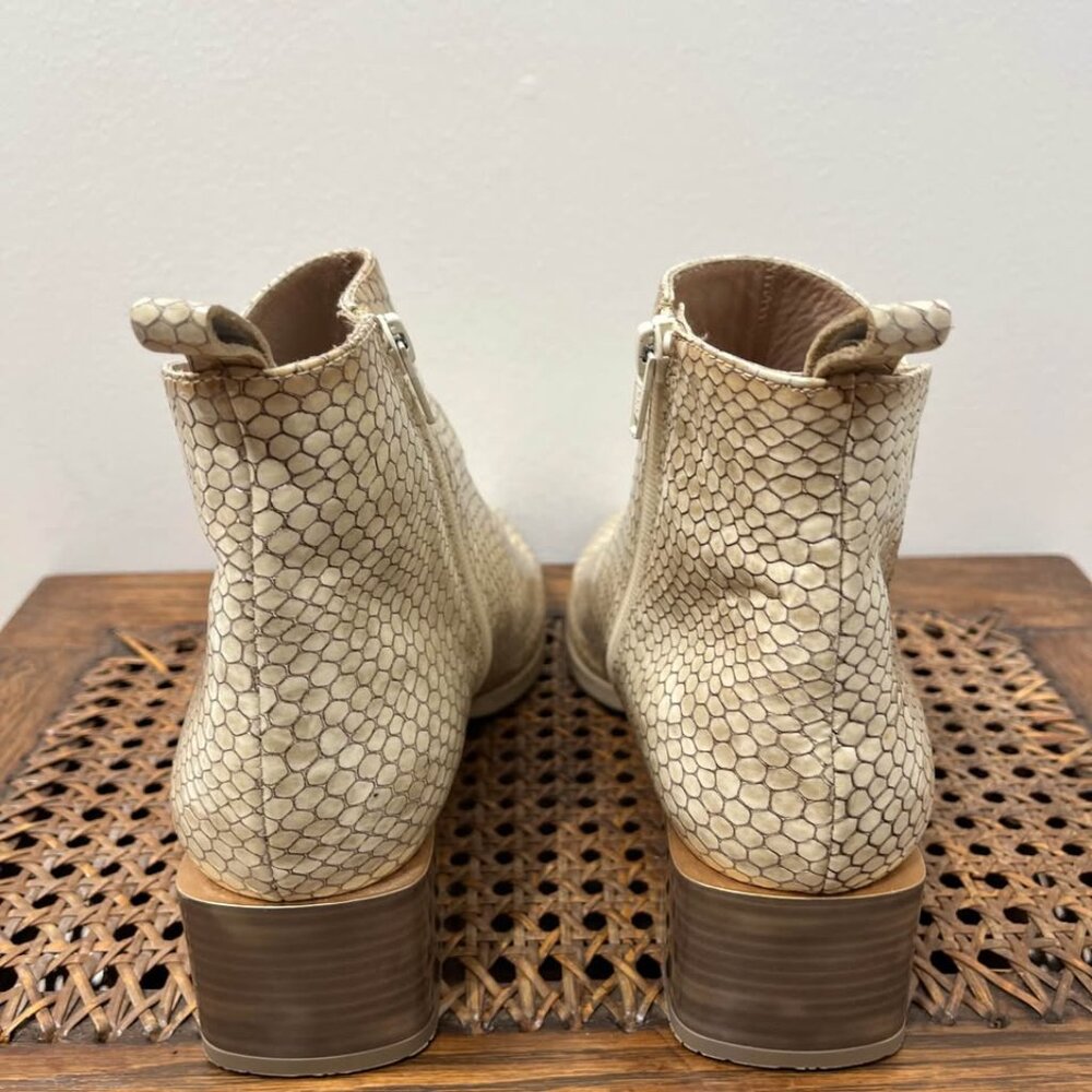 Size Eu 41 Hispanitas Python Embossed Patent Leat… - image 7